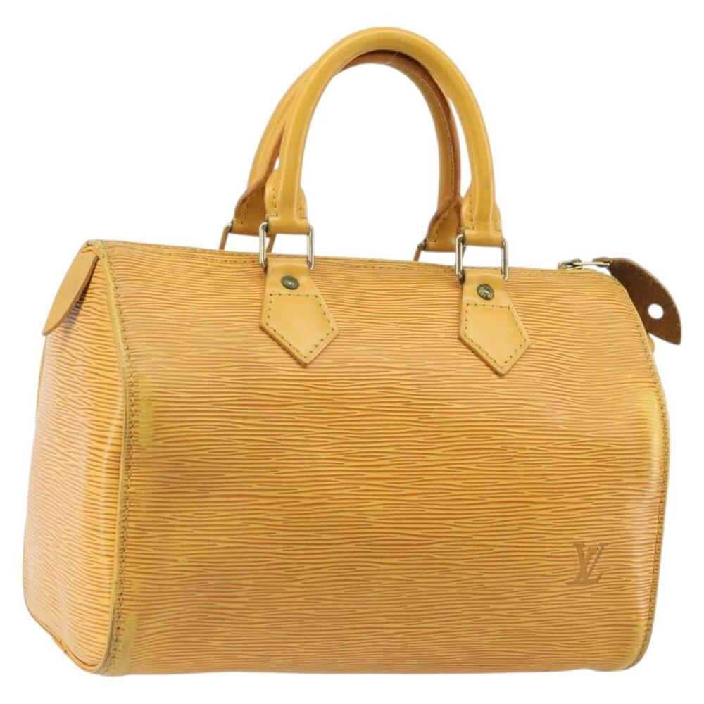 LOUIS VUITTON Epi Speedy 25 Hand Bag Tassili Yellow M43019 LV Auth ep12594